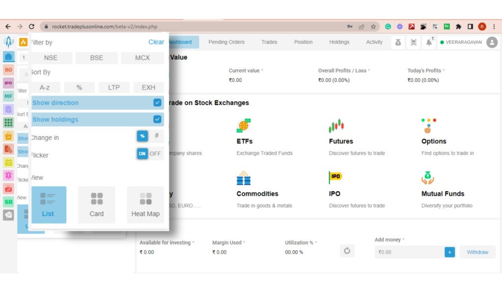 web trading platform